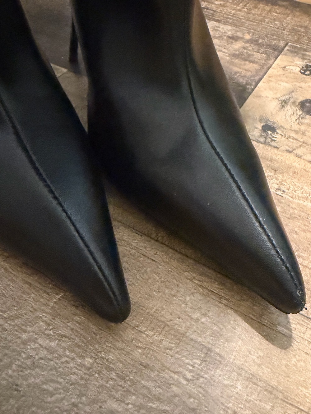 Shane Justin Over-the-Knee Faux Leather Zip Up Boots - Picture 3 of 8